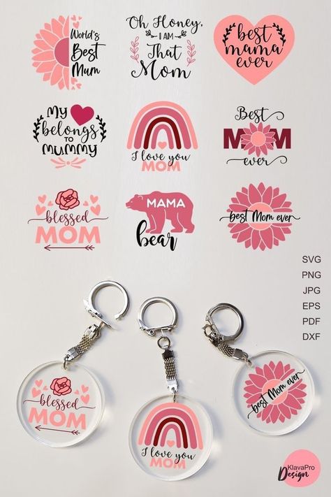 Circuit Maker, Cricut Projects Easy, Sarcastic Birthday, Sublimacion Ideas, Crochet Market, Idee Cricut, Keychain Craft, Svg Bundles, Mothers Day Svg