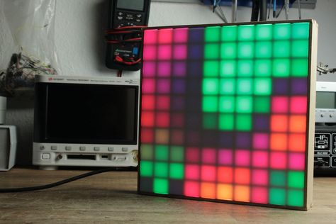 In this project I will show you how to combine commonly available WS2812B RGB LEDs with an Arduino Nano in order to create a colorful 10x10 LED Matrix. Let's get started! Led Light Projects, Arduino Led, Arduino Projects Diy, Dj Light, Iot Projects, Computer Projects, Electronic Projects, Cnc Software, Led Matrix