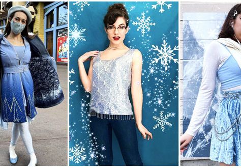 Frozen Inspired Outfits For Women, Frozen Outfits For Women, Elsa Outfit Ideas, Ice Themed Outfit, Elsa Inspired Outfit, Frozen Disneybound, Elsa Disneybound, Frozen Inspired Outfits, Elsa Outfit