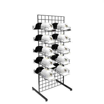 Cap Rack - PDI Double Wide 2 Sided Cap Tower Cap Rack, Cap Display, Retail Displays, Boutique Ideas, Hat Display, Contemporary Floor, Vertical Design, Display Cases, Hat Rack