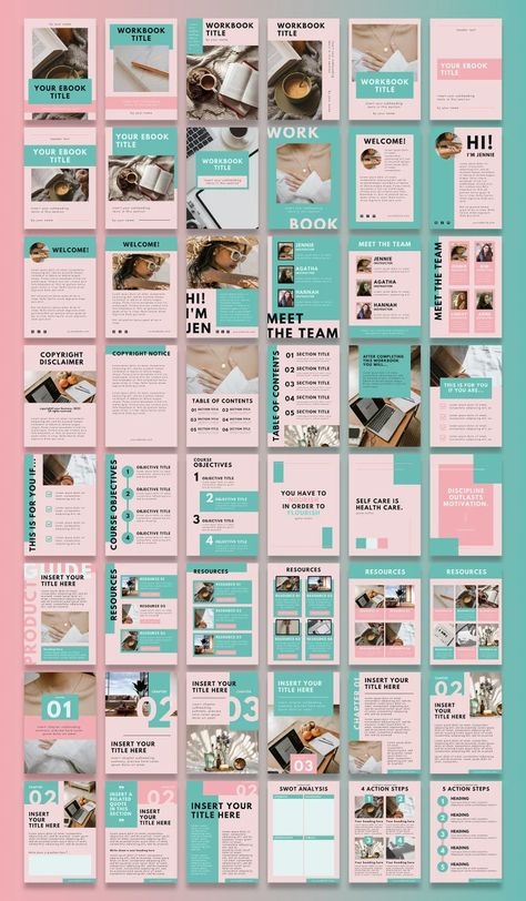 Grow your coaching business with this Canva workbook template! Use it as a lead magnet for your online course to attract more students. #canva #coaching #leadmagnet . #Ebook_Color_Palette #Canva_Pdf_Ideas #Coaching_Workbook #Feminine_Era Coaching Workbook, Canva Course, Template Music, Feminine Era, Canva Planner, Ppt Template Design, Goodnotes Template, Cookbook Template, Life Coaching Business