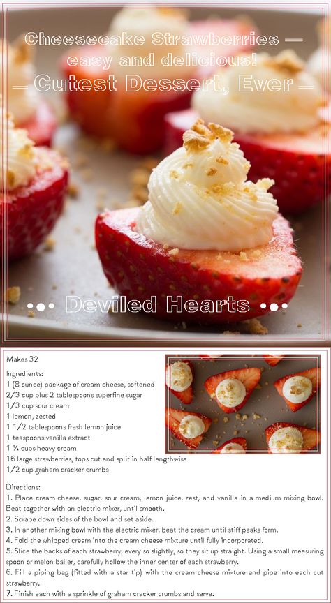 Deviled Cheesecake Strawberries, Strawberry Deviled Eggs, Cheesecake Deviled Strawberries, Deviled Strawberry, Deviled Strawberries Recipe, Strawberry Business, Deviled Strawberries, Cheesecake Strawberries, Apple Week