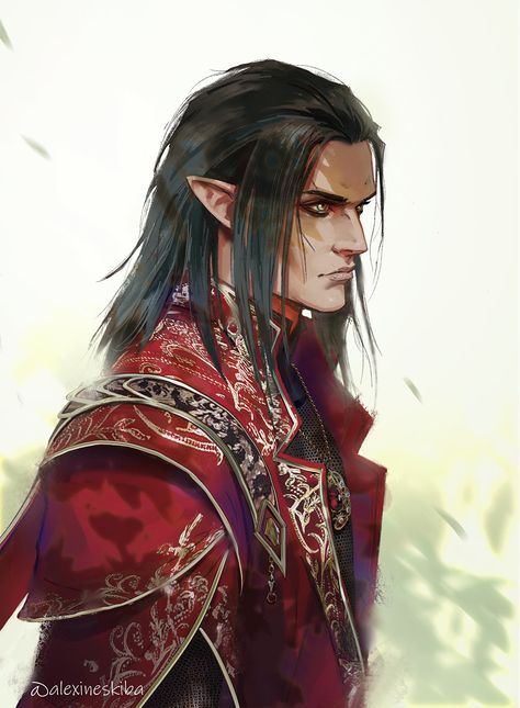 Elf King Fantasy Art, Male Elf Character Design, Elf Character Art, Elf Fantasy Art, Ahri Wallpaper, Male Elf, Elf King, Sparrowhawk, Elf Characters