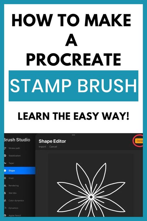 How to Make Stamp Brushes in Procreate: Procreate Tutorial! In this step-by-step Procreate lesson, learn how to make stamp brushes. Stamp brushes are so fun to add to your Procreate brush gallery, especially when you've designed them yourself! Art Tips Procreate, Make A Stamp, Brushes In Procreate, Make Your Own Stamp, Digital Art Tips, Painting Procreate, Procreate Stamp Brushes, Photoshop Course, Procreate Ipad Tutorials