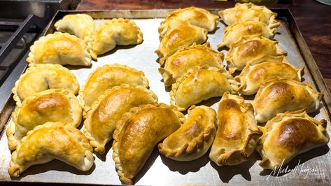 Traditional empanadas Salta Argentina-style recipe Traditional Empanadas, Ham And Cheese Empanadas, Argentina Empanadas, Empanadas Chicken, Empanadas Recipes, Cheese Empanadas Recipe, Cheese Empanadas, Chicken Empanadas, Empanada Recipe