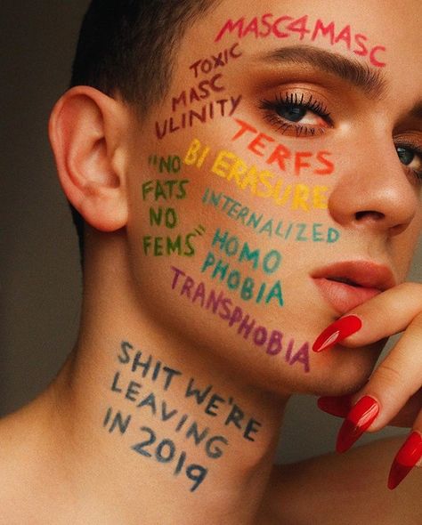 Dazed Beauty, Pride Photoshoot, Unisex Fashion Style, Gender Neutral Outfits, Pride Makeup, Neutral Outfits, Lgbt Love, Creative Makeup Looks, Gender Equality