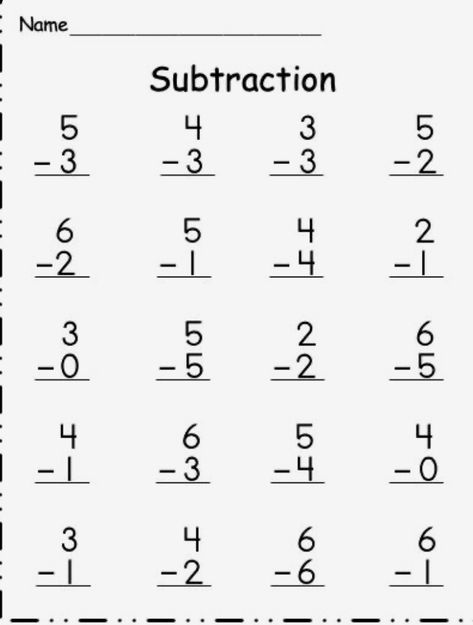 Basic Subtraction Worksheets, Single Digit Subtraction, Basic Subtraction, Subtraction Kindergarten, Math Addition Worksheets, Experiments Kids, Math Subtraction, Math Sheets, Mathematics Worksheets