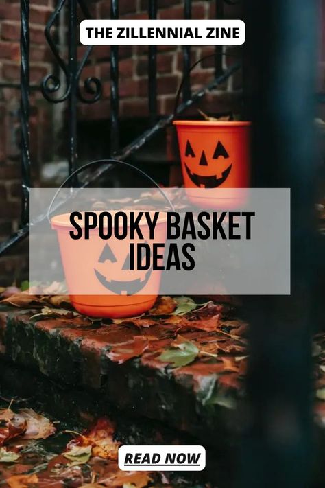 spooky basket ideas Spooky Basket For Him, Basket For Girlfriend, Spooky Basket Ideas, Party Themes For Teenagers, Spooky Basket, Mason Jar Glasses, Pumpkin Pail, Baskets Ideas, Pumpkin Candy Corn