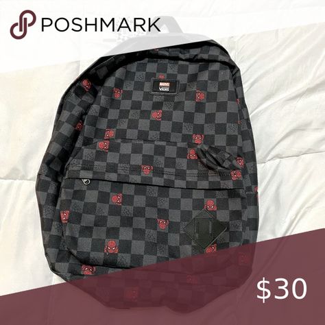 Vans Marvel Backpack Vans Marvel, Marvel Backpack, Herschel Heritage Backpack, Louis Vuitton Damier, Marvel, Backpacks, Tags, Closet