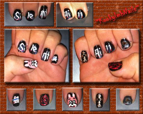 Silent Hill Nails - Halloween 2012 by KookylmhNails.deviantart.com on @deviantART Silent Hill Nails, Racun Shopee, Inspired Nails, Nails Halloween, Silent Hill, Some Times, Gorgeous Nails, Scary Movies, Halloween Nails