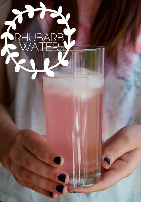 Canning Rhubarb, Rhubarb Water, Rhubarb Rhubarb, Happy Belly, Rhubarb Recipes, Fruit Water, Agua Fresca, Alcoholic Beverages, Garden Recipes