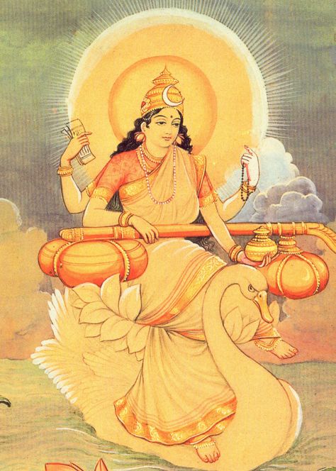 Saraswati, Hindu goddess of wisdom Sarawasti Goddess, Saraswati Brahma, Devi Saraswati, Saraswati Picture, Saraswati Mata, Saraswati Statue, Goddess Saraswati, Saraswati Devi, Saraswati Goddess