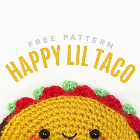 The Knotty Boss - Anna Leyzina on Instagram: "Wasn’t sure what I was going to post today until my friend told me it was National 🌮 Day (thanks @klicketyklack)Needless to say I immediately knew I had to re-share my #HappyLilTaco pattern… swipe through photos for full written pattern. I made this pattern several years ago but now wondering whether I should make a matching printable 🤔 what do you think? . . . #theknottyboss #crochetpattern #freecrochetpattern #freepattern #crochettaco #nationalt Tuesday Post, Taco Love, Crochet Geek, Caron Simply Soft, Crochet Food, Kawaii Crochet, Taco Tuesday, National Day, Amigurumi Free