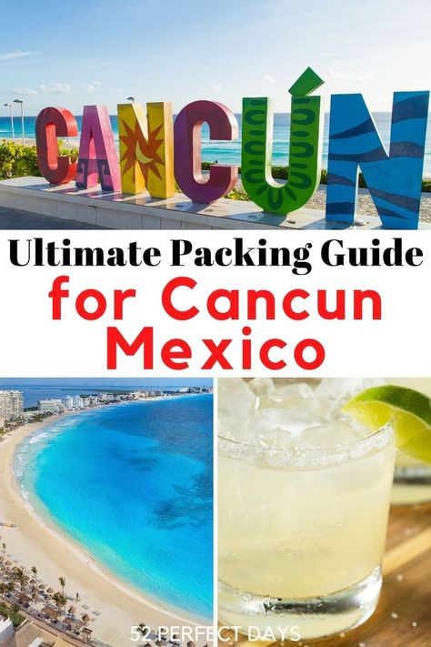 Cancun Packing List, Vacation Necessities, Mexican Caribbean, Mexico Packing List, Cancun Travel, Beach Vacation Packing, Beach Vacation Packing List, Cancun Vacation, Mexican Vacation