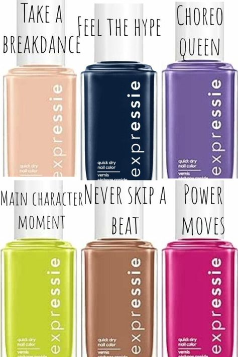 Essie Expressie Winter 2024 collection Spring Nail Polish, Power Moves, Spring 2024, Winter 2024, 2024 Collection, Essie, Spring Nails, A Year, New Collection