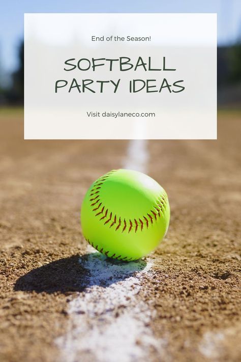 Softball Party Ideas, Team Party Ideas, Softball Gifts For Players, Softball Goodie Bags, Softball Party Decorations, Softball Party Favors, Softball Birthday Parties, Softball Decorations, Softball Christmas