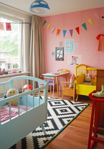 the boo and the boy: eclectic kids' rooms Unisex Kids Room, Eclectic Kids Room, Colorful Kids Room, Kids Room Paint, Nursery Colors, Kids Interior, Big Girl Rooms, Baby Bedroom, Kids Room Design