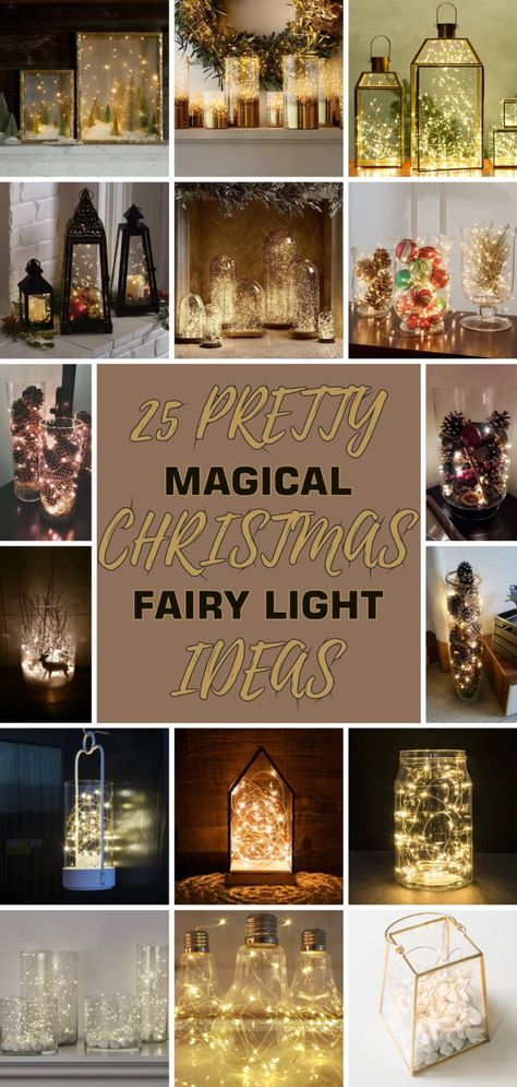 Christmas Firefly Lights, Fairy Light Bedroom, Fairy Lights Bedroom Ideas, Fairy Light Ideas, Lights Bedroom Ideas, Light Balls Christmas, Christmas Lantern Ideas, Fairy Lights Diy, Fairy Lighting