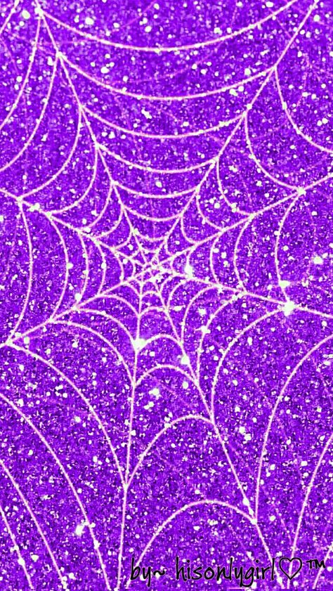 Purple spider web glitter wallpaper I created for the app CocoPPa. Pink Spider Wallpaper, Spider Web Wallpaper, Black Wallpaper Bedroom, Glitter Spider Web, Shine Wallpaper, Spider Wallpaper, Web Wallpaper, Purple Spider, Cool Lock Screens