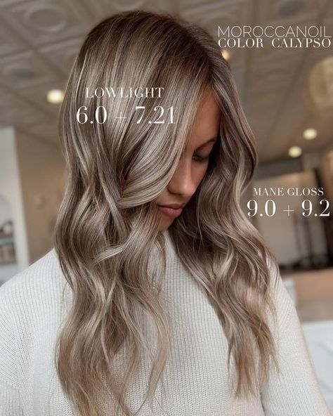 Dirty Blonde Formula, Balayage Caramel Highlights, Woman With Blue Eyes, Winter Hair Colors, Reverse Ombre, Winter Hair Color Ideas, Color Formulas, Color Ideas For Blondes, Hair Color Ideas For Blondes