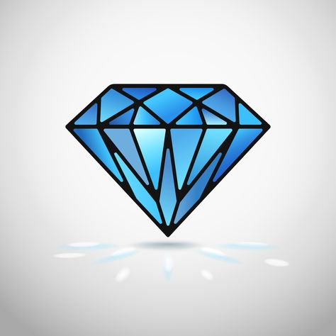 Diamond Illustration, Diamond Template, Diamond Symbol, Diamond Outline, Diamond Icon, Crystal Drawing, Diamond Vector, Shape Tattoo, Diamond Logo