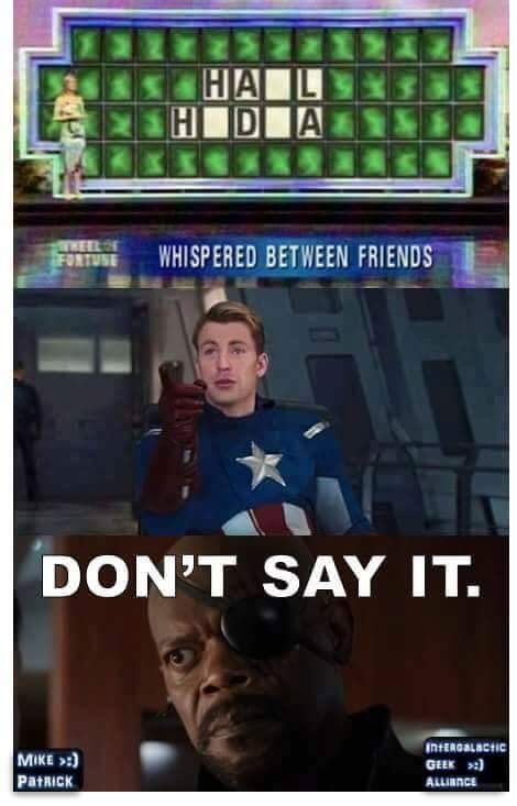 Avengers Humor, Hail Hydra, Anne Taintor, Superhero Memes, End Game, Meme Comics, Funny Marvel Memes, Marvel Avengers Funny, Dc Memes