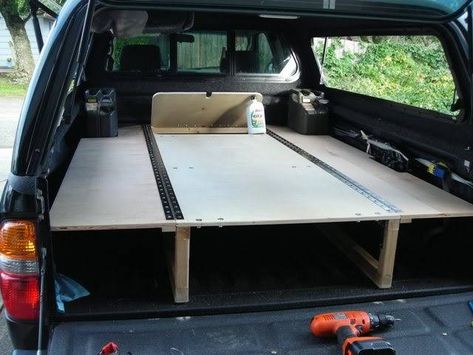 Hey look, another sleeping platform | Expedition Portal Camping Beds, Truck Camper Shells, Camper Beds, Truck Bed Storage, Truck Bed Camping, Truck Bed Camper, Suv Camping, Jeep Camping, Camper Shells