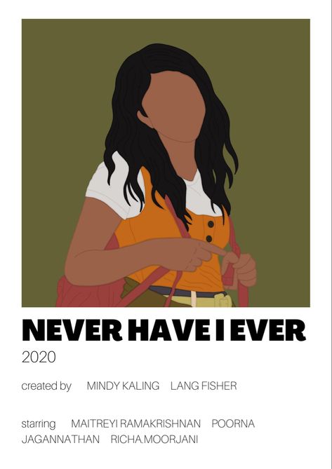 Never Have I Ever Drawing, Never Have I Ever Poster, Alternative Posters, Movie Posters Decor, Alt Posters, Minimal Posters, Sunset Canvas Painting, Iconic Movie Posters, Movie Poster Wall