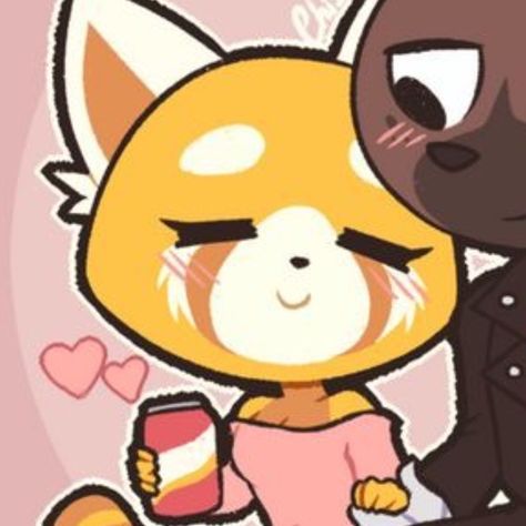 Aggretsuko And Haida Matching Pfp, Retsuko And Haida Matching Icons, Haida And Retsuko Matching Pfp, Retsuko Icons, Aggretsuko Retsuko, Match Icons, Couples Icons, Matching Profile Pictures, Matching Pfps