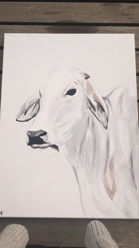 Brahman Cow Painting, Graphic Design Portrait, Brahman Cow, Abstract Painting Acrylic Modern, Cow Tattoo, Design Portrait, Pallet Boards, Photography Graphic Design, Charcoal Drawings