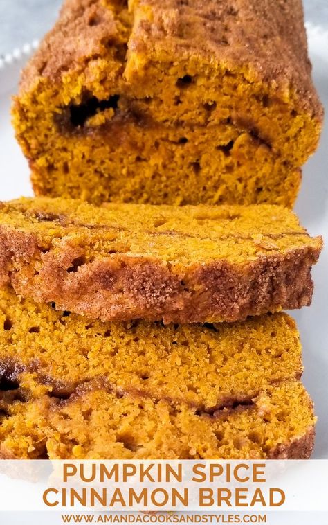 Pumpkin Bread Made With Honey, Pumpkin Spice Cinnamon Bread, Pumpkin Cinnamon Bread Recipe, Pumpkin Bread Cinnamon Sugar, Pumpkin Slices Recipe, Cinnamon Sugar Pumpkin Bread, Cinnamon Sugar Crunch Pumpkin Bread, Cinnamon Swirl Pumpkin Bread, Cinnamon Pumpkin Bread