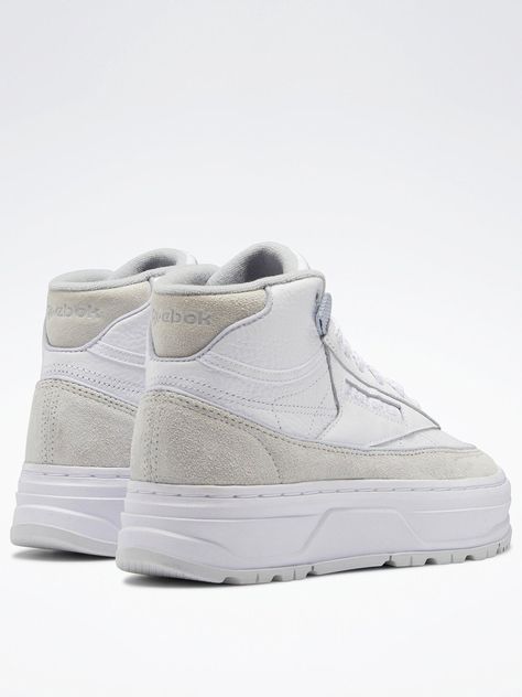 Reebok Club C Geo Mid, Its Possible, Mid Shoes, Reebok Club C, Club C, Shoe Inspo, Reebok Shoes, Womens Reebok, Shoes Casual