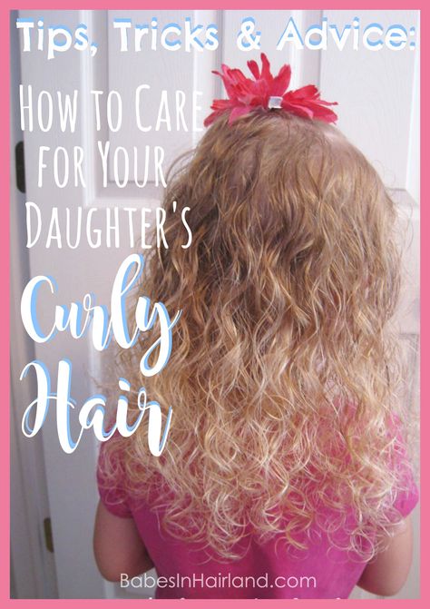 Love your daughter's curly hair, but don't know how to care for it? Check out these tips, tricks, and products for their curly hair. BabesInHairland.com Toddler Curly Hair, Baby Curls, Dry Curly Hair, Kids Curly Hairstyles, Curly Hair Photos, Hair Frizz, Curly Hair With Bangs, Curly Hair Care, Curly Hair Tips