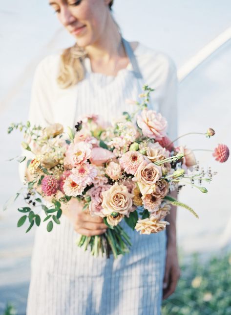 Hand Tied Bridal Bouquet, Bridal Bouquet Styles, Fresh Wedding Flowers, Hand Tied Bouquet, Hand Bouquet, Summer Bouquet, Floral Studio, Locally Grown, Diy Bouquet