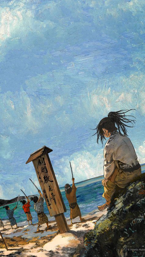 Wallpaper Colored Manga: Vagabond Subscribe for FREE to get my work in 4K resolution on my Patreon page. Manga Wallpaper Colored, Vagabond Wallpaper Iphone, Vagabond Wallpaper, Boichi Manga, Miyamoto Musashi Art, Japanese Art Samurai, Akali League Of Legends, Vagabond Manga, Colored Manga