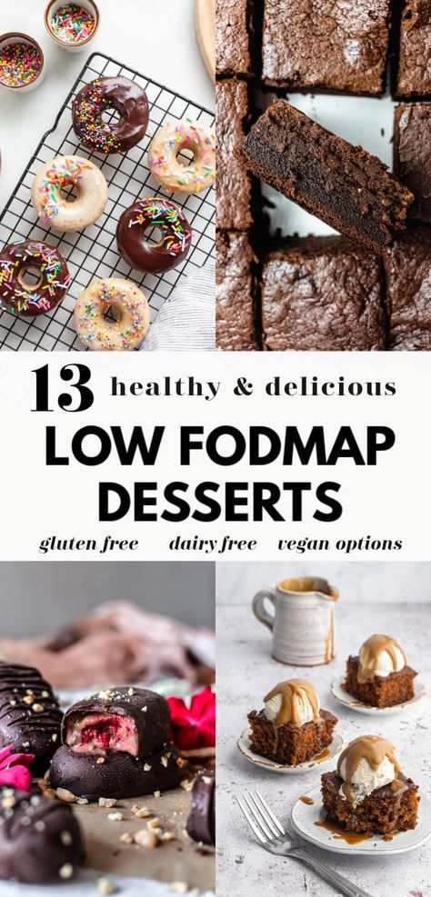 Low Fodmap Desserts, Cold Sweets, Low Fodmap Fruits, Fodmap Desserts, Fodmap Recipes Dinner, Low Fodmap Recipes Dinner, Donuts Cake, Fodmap Meal Plan, High Fodmap Foods