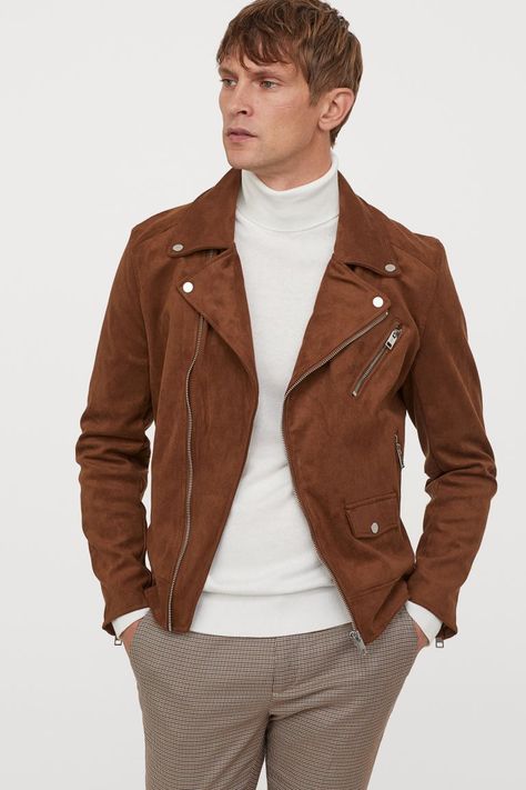 Fall Biker Jacket, Brown Leather Jacket Men, Suede Biker Jacket, Suede Biker, Suede Leather Jacket, Style Coat, Brown Leather Jacket, Suede Jacket, Leather Jacket Men