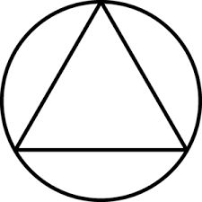 Sobriety Circle and Triangle Symbol Triangle And Circle Tattoo, Circle Triangle Tattoo, Triangle Circle Tattoo, Full Neck Tattoos, Sunrise Tattoo, From Darkness To Light, Darkness To Light, Triangle Symbol, Tattoo Thoughts