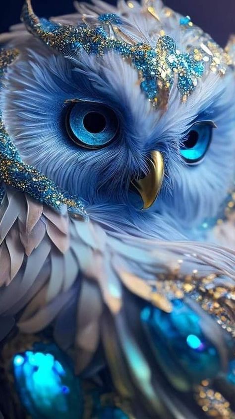 Cute Owls Wallpaper, Owl Photography, Owl Artwork, Owl Wallpaper, Spirit Animal Art, Animal Portraits Art, Colorful Owls, Cute Fantasy Creatures, Owl Pictures