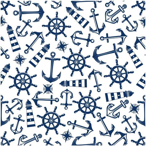 Nautical Background, Retro Nautical, Antique Logo, Deco Marine, Nautical Wallpaper, Vintage Compass, Nautical Pattern, Marine Theme, Digital Scrapbook Paper