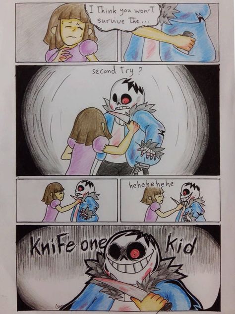 Russian Roulette 4 by superyoumna Horrortale Sans, Undertale Puns, Undertale Frans, Undertale Souls, Sans And Frisk, Undertale Love, Horror Sans, Baldi's Basics, Russian Roulette