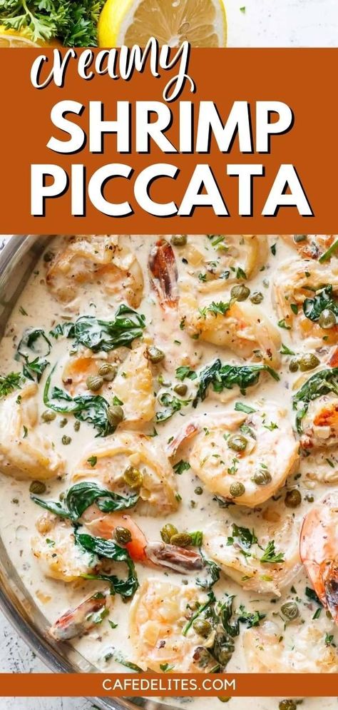 Shrimp In Cream Sauce Recipe, Shrimp And Capers Recipes, Garlic Butter Sauce For Seafood Pasta, Shrimp In Creamy Garlic Sauce, Shrimp And Capers Pasta, Shrimp Piccata Pasta, Shrimp Capers Lemon Pasta, Shrimp Pasta Lemon Garlic Butter Sauce, Shrimp Picatta Recipe