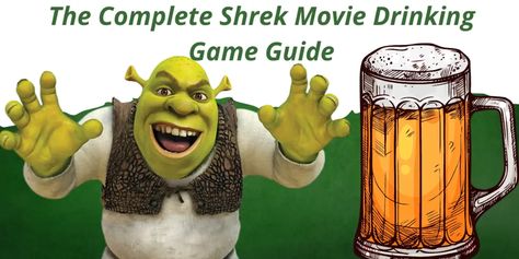 Shrek Themed Alcohol Drinks, Disney Movie Drinking Games, Shrek Alcoholic Drinks, Drink When Games Movies, Shrek Drinking Game, Shrek Drinks, Shrek Cocktails, Shrek Games, Shrek Food