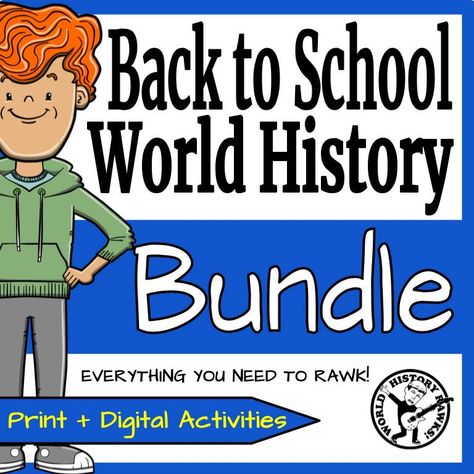 https://www.teacherspayteachers.com/Product/Back-to-School-Bundle-Social-Studies-Ancient-History-World-History-Activities-11811029?st=90c1005d5e213c00242d8e0cb96b3b79 Why Study History, Student Expectations, Middle School Social Studies, Class Procedures, First Days Of School, Why Study, Ancient World History, Middle School Activities, History Curriculum