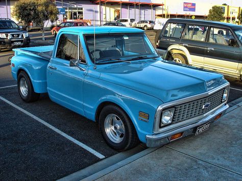 Don't know if this one was part of the show or not as it wasn't parked in the show area. 1971 Chevy C10, Chevy Truck For Sale, C10 Stepside, Chevy Trucks For Sale, 67 72 Chevy Truck, Blazer K5, Chevy Stepside, 72 Chevy Truck, Vintage Pickup