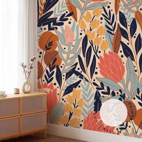 Please read our detailed product information belowIf you have any questionsplease contact us prior to placing your order. Protea Pattern, Bathroom Mural, Interior Murals, Holly House, Laundry Room Wallpaper, Bold Wallpaper, Interior Wall Decor, Bathroom Wallpaper, Decor Trends