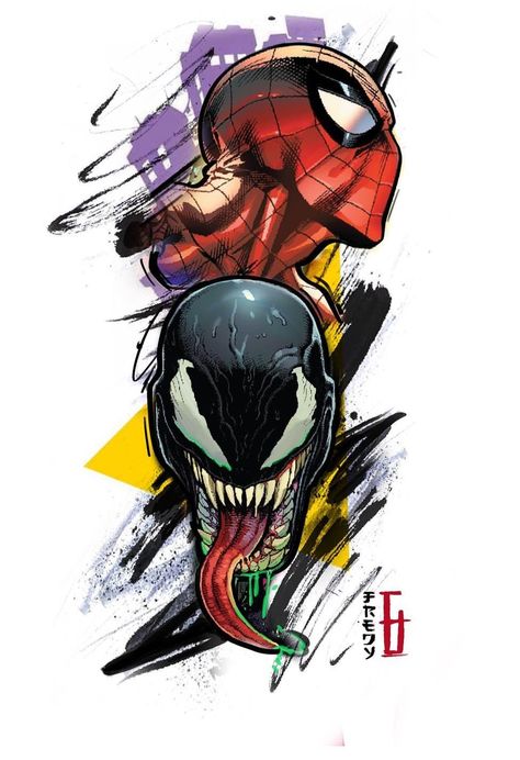 Spider Man And Venom Tattoo, Spiderman And Venom Tattoo, Marvel Heroes Tattoo Design, Spider Man Venom Tattoo, Spider Man And Venom Drawing, Spiderman Venom Tattoo, Spiderman And Venom Drawing, Spider Man Tattoo Design, Marvel Comics Tattoo