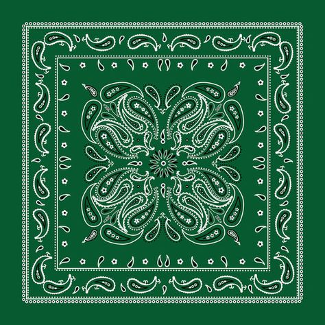 Green Bandana Wallpaper, Champagne Basket, Bandana Tattoo, Tibetan Clothing, Rosie The Riveter Costume, Bandana Designs, Hood Wallpapers, Green Gang, Vintage Bandana