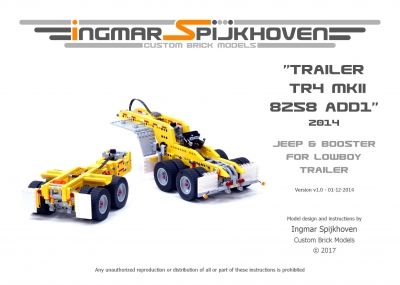 Instructions Trailer Tr4 MkII 8258 - Products - Ingmar Spijkhoven Lego Technic Truck, Lego Tray, Trailer Deck, Lego Technic Sets, Step On A Lego, Truck Frames, Lego Kits, Lego Truck, Lego Construction