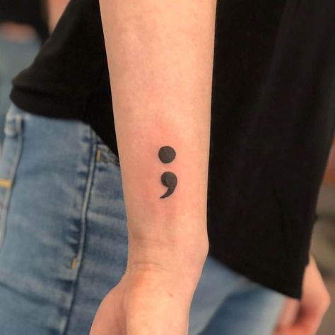 Semicolon Tattoo on hand Pause Tattoo, Semicolon Symbol, Semicolon Tattoo Meaning, Colon Tattoo, Small Wave Tattoo, Semicolon Tattoo, Back Of Shoulder Tattoo, Symbol Tattoos, Home Tattoo